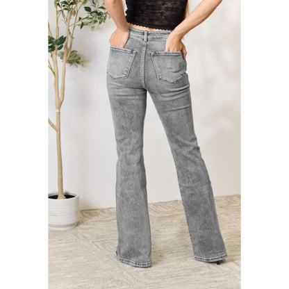 Kancan High Waist Slim Flare Jeans | The Urban Clothing Shop™