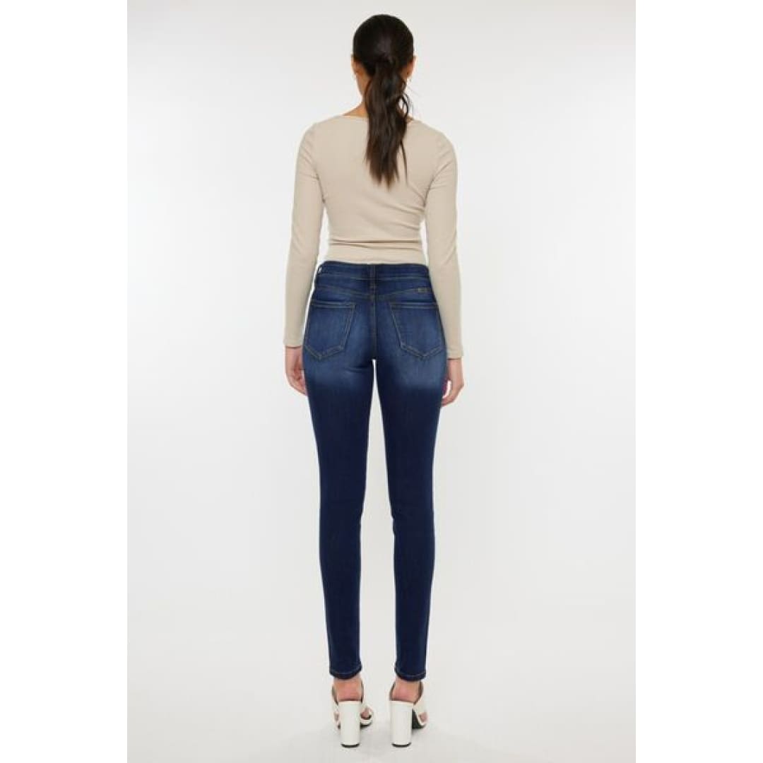 Kancan Mid Rise Gradient Skinny Jeans | The Urban Clothing Shop™