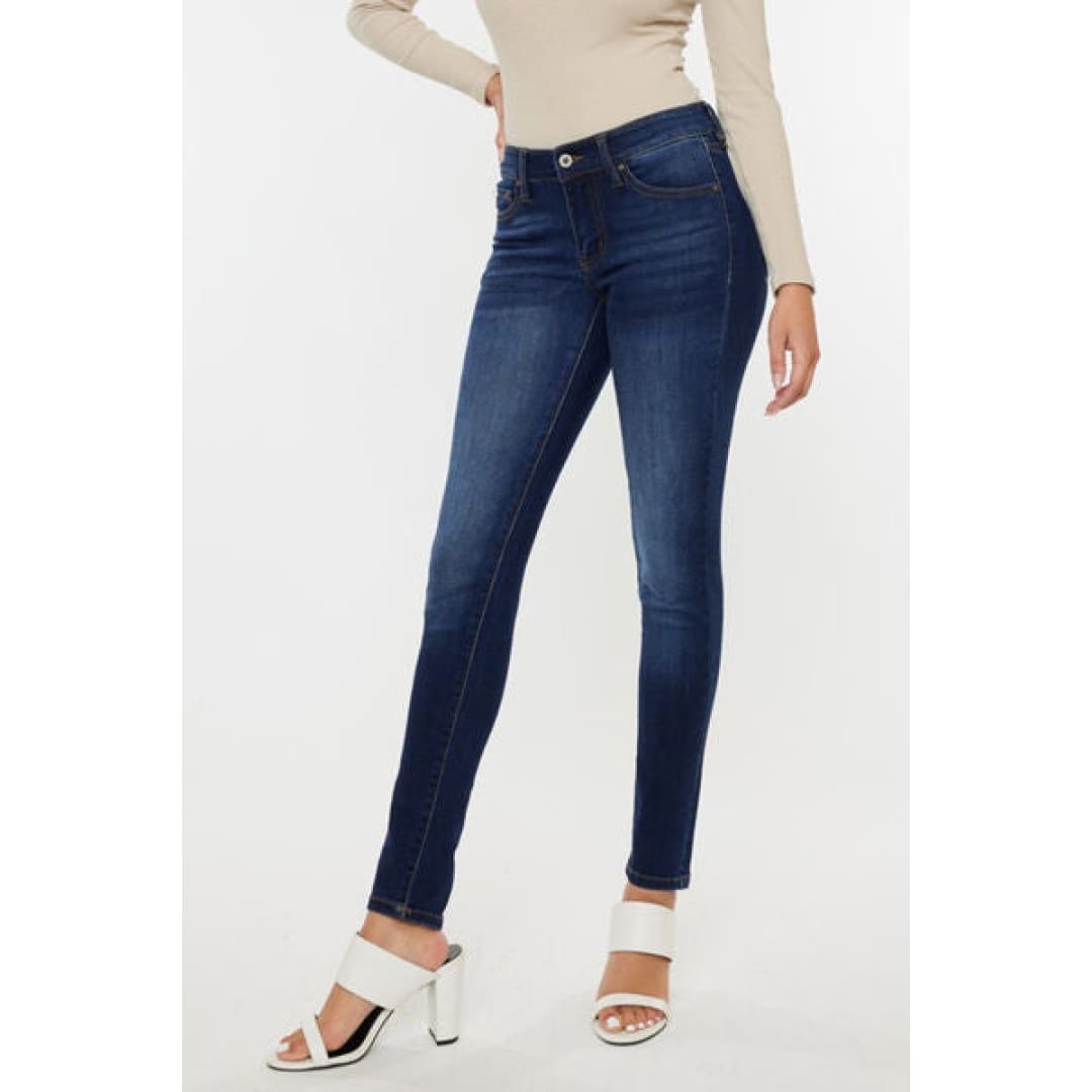 Kancan Mid Rise Gradient Skinny Jeans | The Urban Clothing Shop™