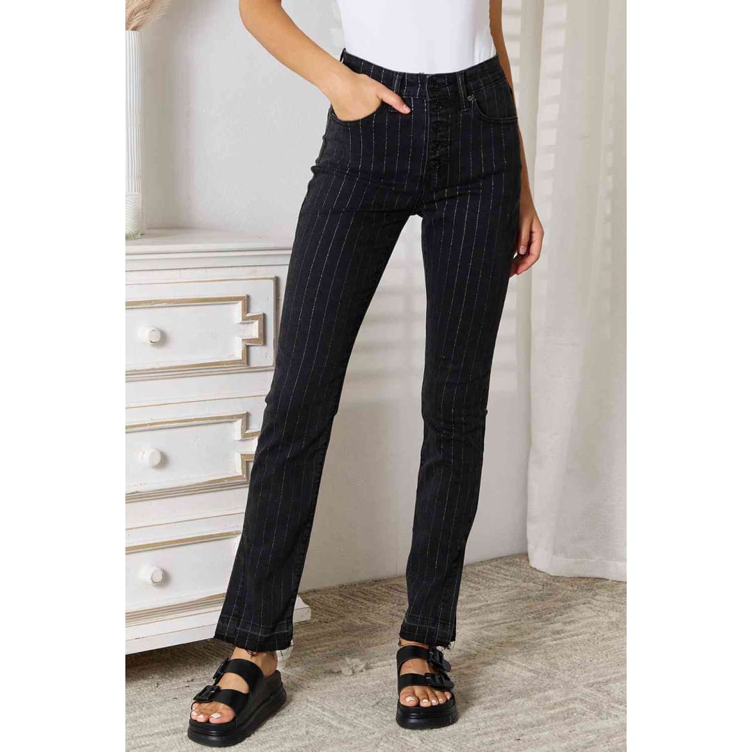 Kancan Striped Pants with Pockets | The Urban Clothing Shop™