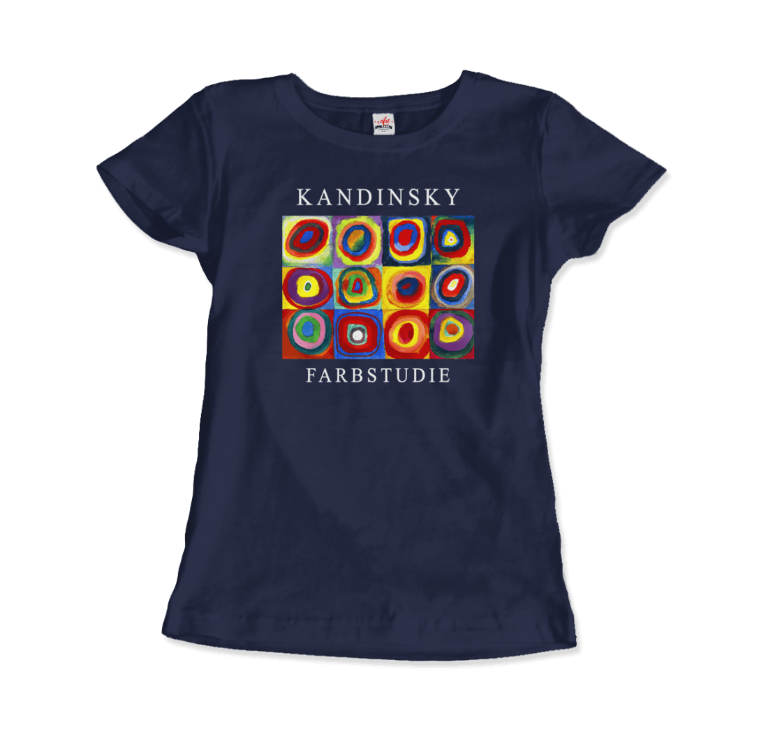 Kandinsky Farbstudie - Color Study, Squares with Concentric Circles, 1913 Artwork T-Shirt-14