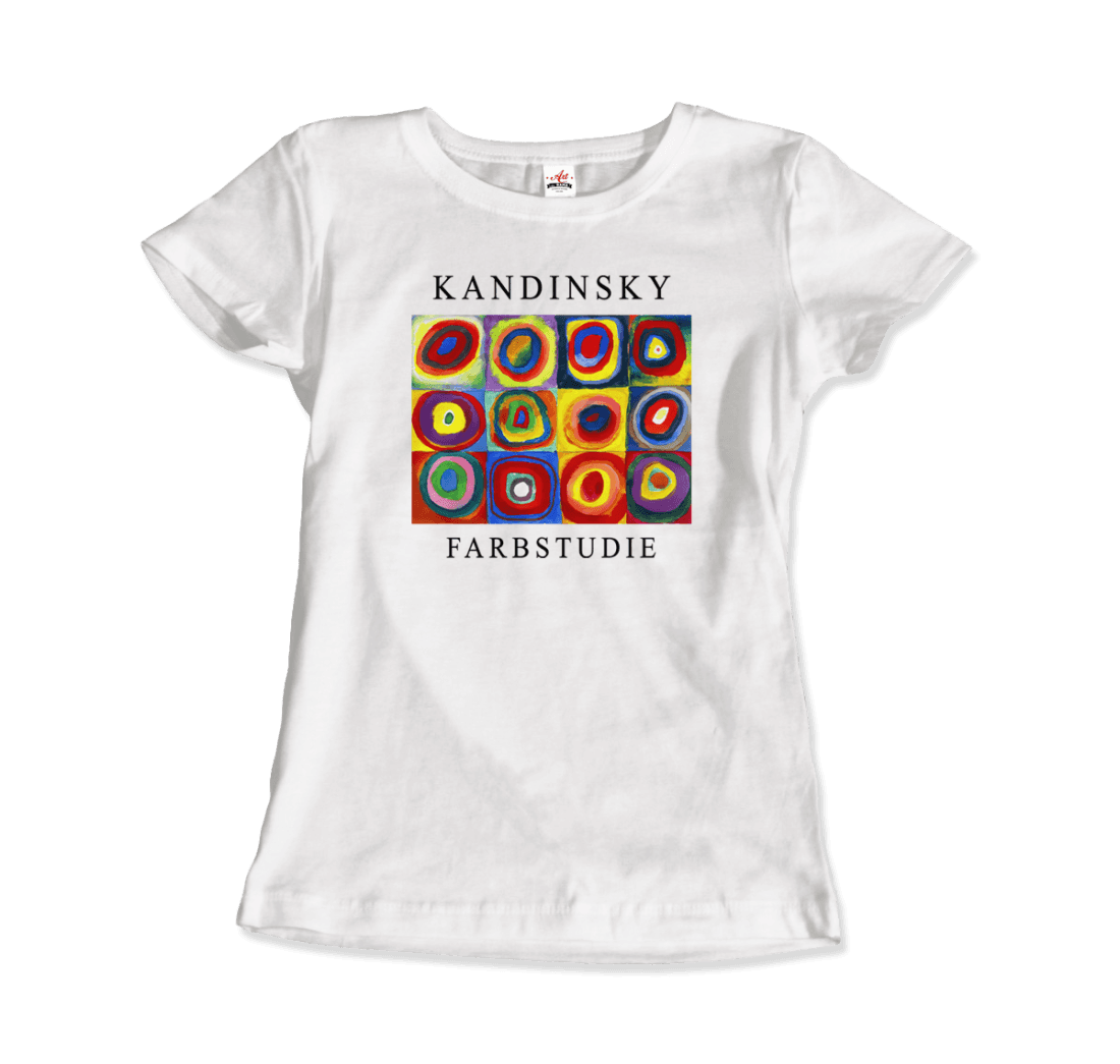 Kandinsky Farbstudie - Color Study, Squares with Concentric Circles, 1913 Artwork T-Shirt-13