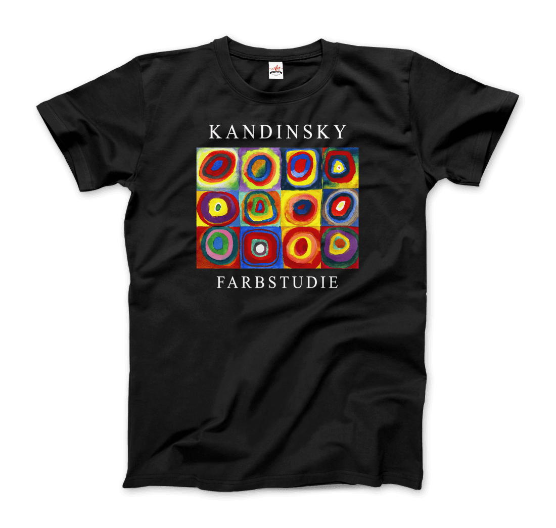 Kandinsky Farbstudie - Color Study, Squares with Concentric Circles, 1913 Artwork T-Shirt-5