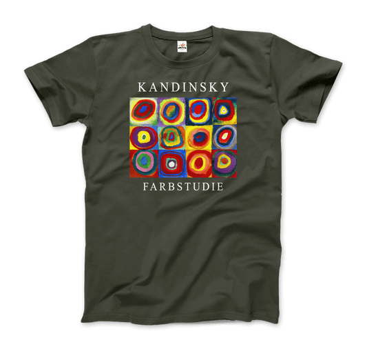 Kandinsky Farbstudie - Color Study, Squares with Concentric Circles, 1913 Artwork T-Shirt-10