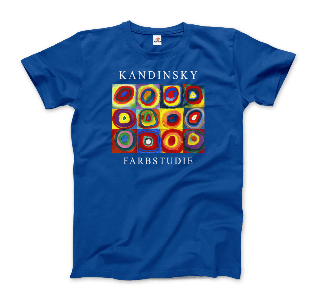 Kandinsky Farbstudie - Color Study, Squares with Concentric Circles, 1913 Artwork T-Shirt-11