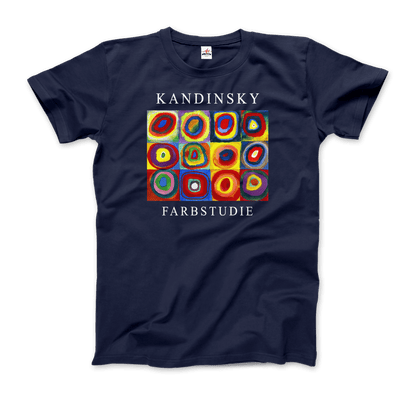 Kandinsky Farbstudie - Color Study, Squares with Concentric Circles, 1913 Artwork T-Shirt-4