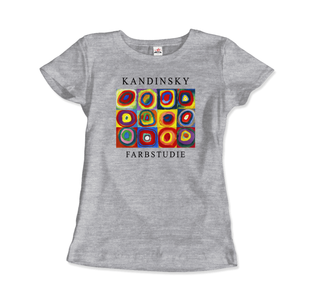 Kandinsky Farbstudie - Color Study, Squares with Concentric Circles, 1913 Artwork T-Shirt-15
