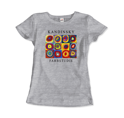 Kandinsky Farbstudie - Color Study, Squares with Concentric Circles, 1913 Artwork T-Shirt-15