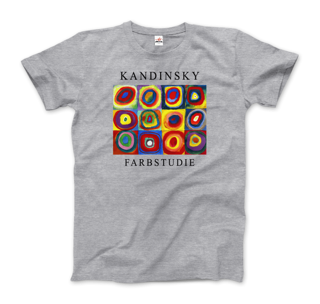 Kandinsky Farbstudie - Color Study, Squares with Concentric Circles, 1913 Artwork T-Shirt-8
