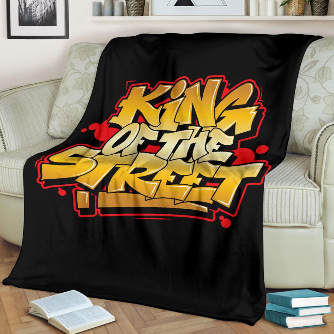 King of the Street Graffiti Art Premium Blanket | The Urban Clothing Shop™