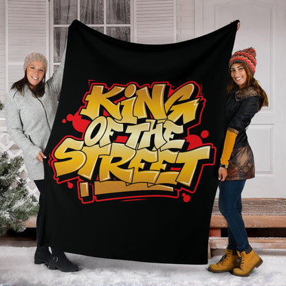 King of the Street Graffiti Art Premium Blanket | The Urban Clothing Shop™