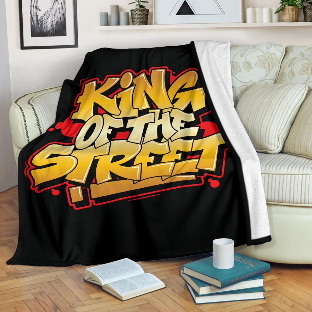 King of the Street Graffiti Art Premium Blanket | The Urban Clothing Shop™