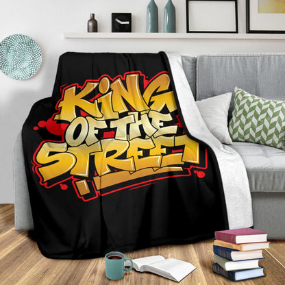 King of the Street Graffiti Art Premium Blanket | The Urban Clothing Shop™