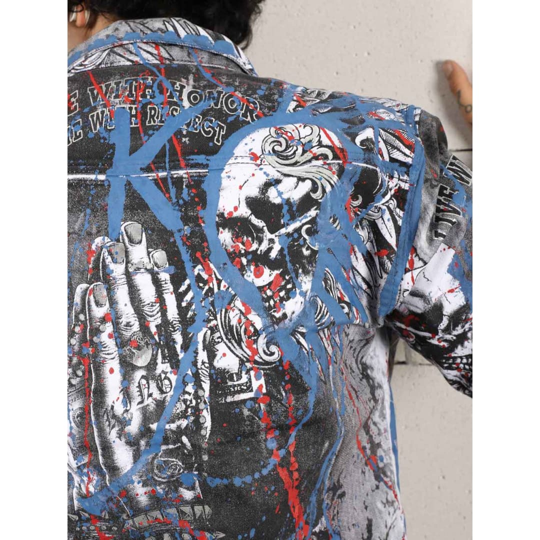LA VIDA LOCA Graffiti Denim Jacket | The Urban Clothing Shop™