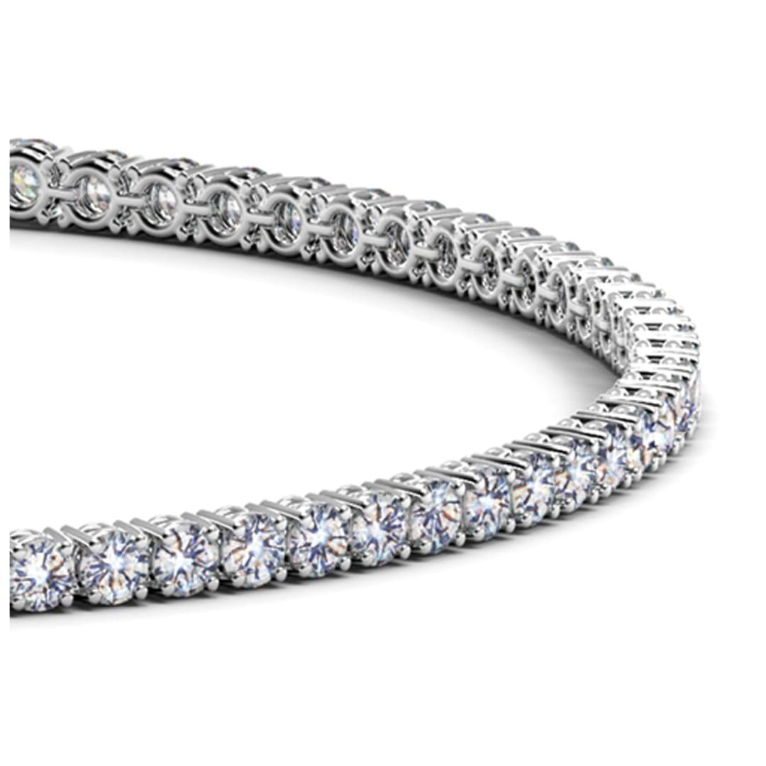 Lab Grown Round Diamond Tennis Bracelet in 14k White Gold (2 cctw F/G VS2/SI1) | Richard