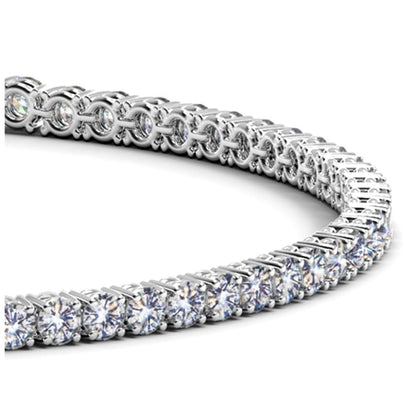 Lab Grown Round Diamond Tennis Bracelet in 14k White Gold (3 cctw F/G VS2/SI1) | Richard