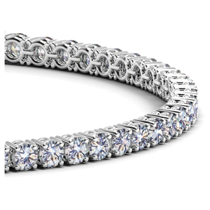 Lab Grown Round Diamond Tennis Bracelet in 14k White Gold (5 cctw F/G VS2/SI1) | Richard
