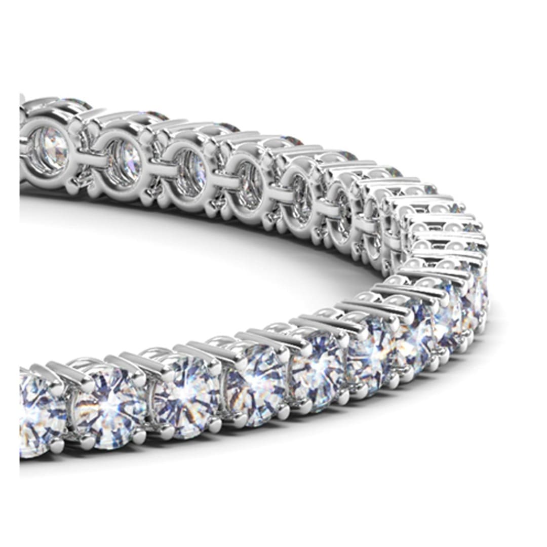 Lab Grown Round Diamond Tennis Bracelet in 14k White Gold (8 cctw F/G VS2/SI1) | Richard