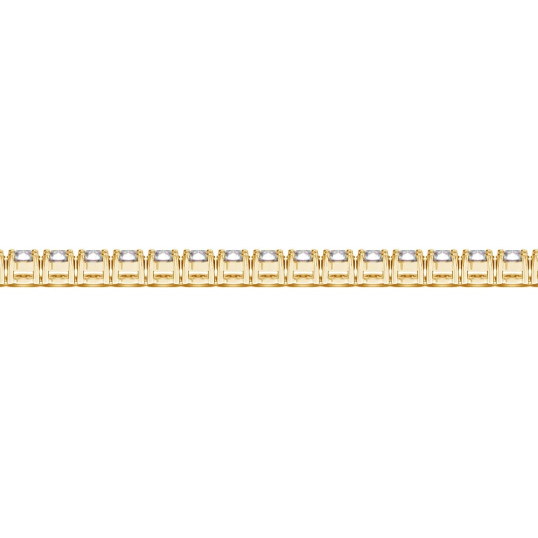 Lab Grown Round Diamond Tennis Bracelet in 14k Yellow Gold (10 cctw F/G VS2/SI1)