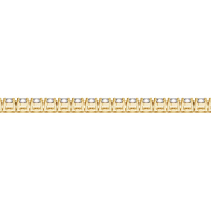Lab Grown Round Diamond Tennis Bracelet in 14k Yellow Gold (10 cctw F/G VS2/SI1)