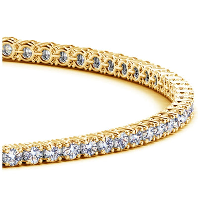 Lab Grown Round Diamond Tennis Bracelet in 14k Yellow Gold (2 cctw F/G VS2/SI1) | Richard