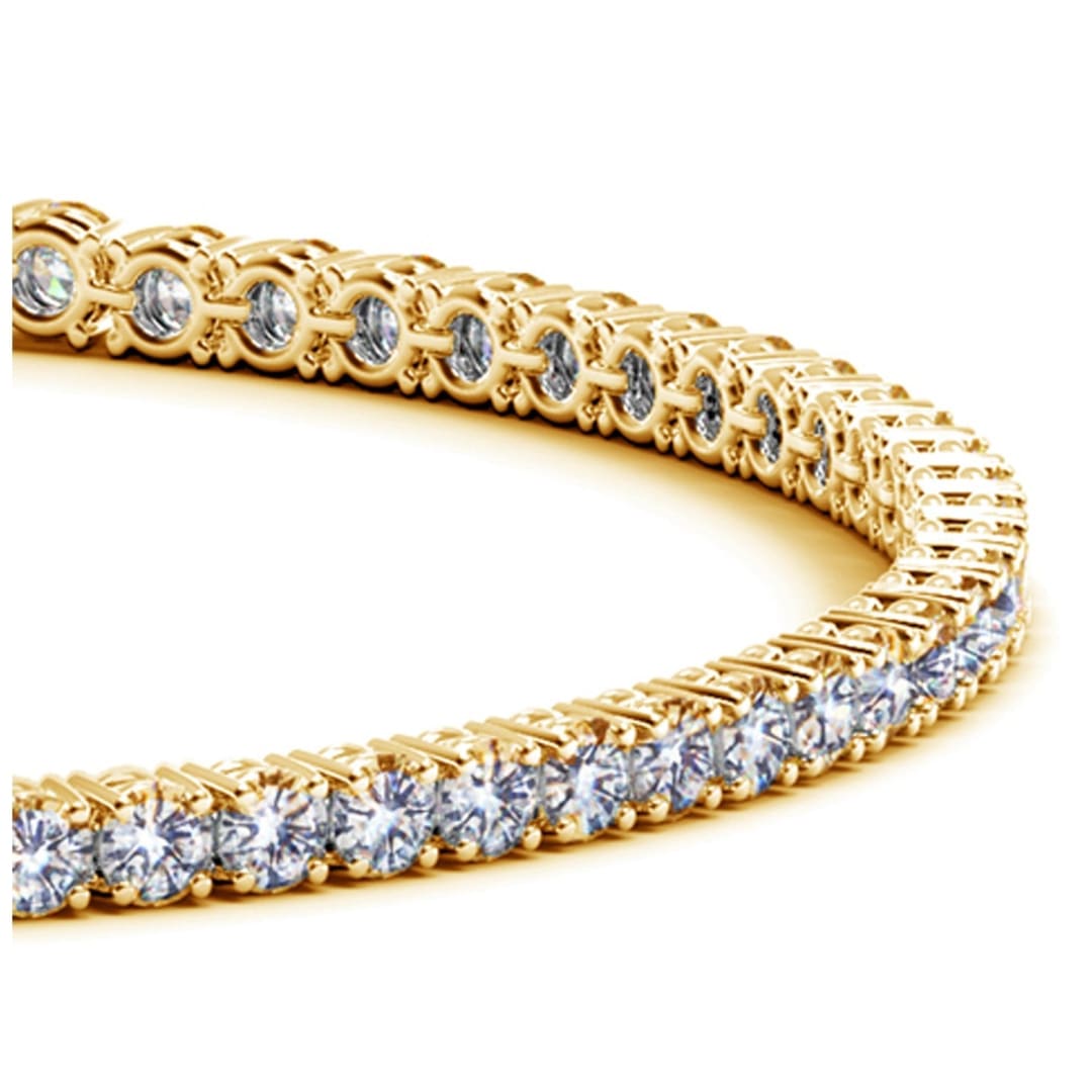 Lab Grown Round Diamond Tennis Bracelet in 14k Yellow Gold (3 cctw F/G VS2/SI1) | Richard