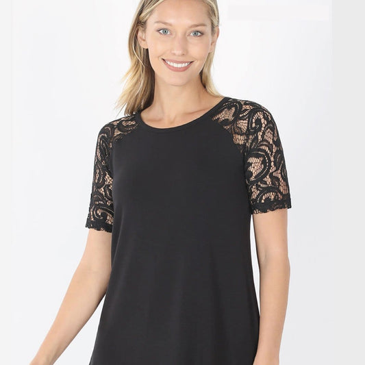Lace Sleeve Top | ClaudiaG