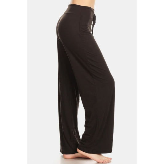 Leggings Depot High Waist Drawstring Wide Leg Pants | The Urban Clothing Shop™