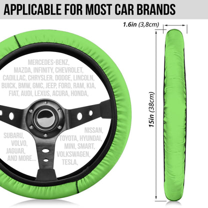 Light Green Steering Wheel Cover | The Urban Clothing Shop™