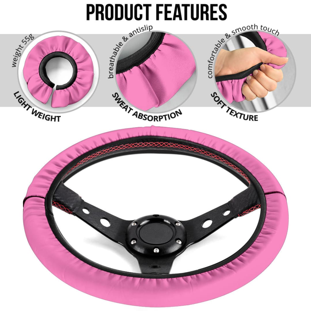 Light Pink Steering Wheel Cover | The Urban Clothing Shop™