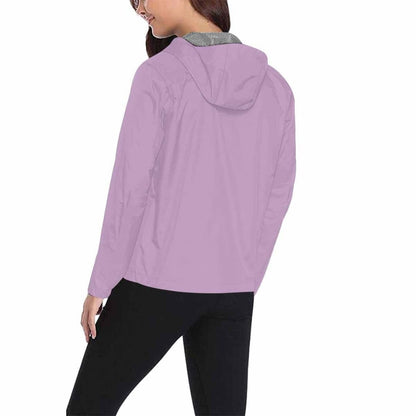 Lilac Purple Hooded Windbreaker Jacket - Men / Women | IAA | inQue.Style
