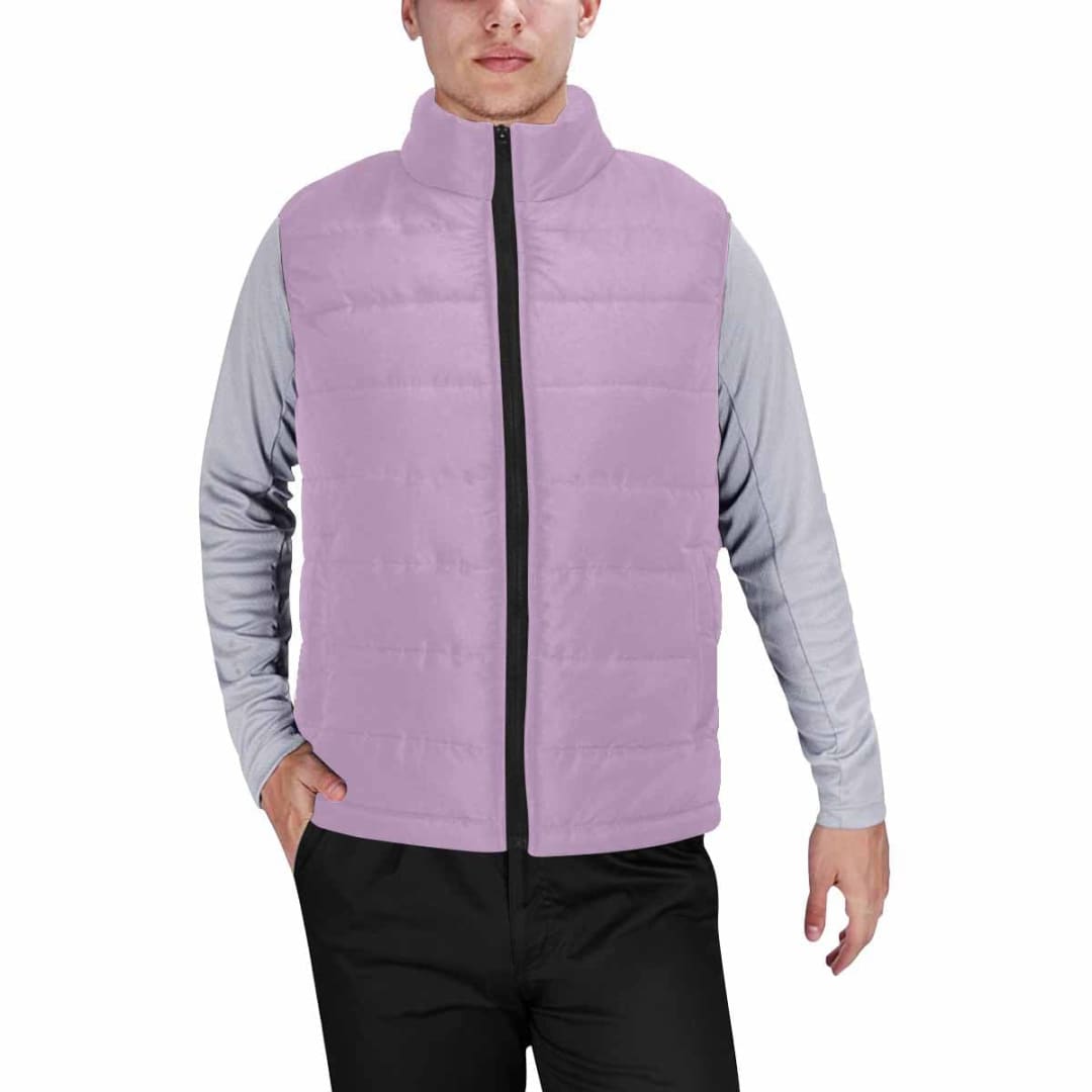 Lilac Purple Mens Padded Vest | IAA | inQue.Style