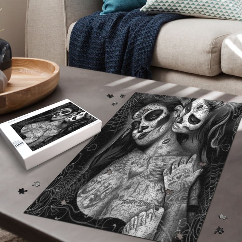 The Love The Day Of The Dead Jigsaw Puzzle | The Urban Clothing Shop™