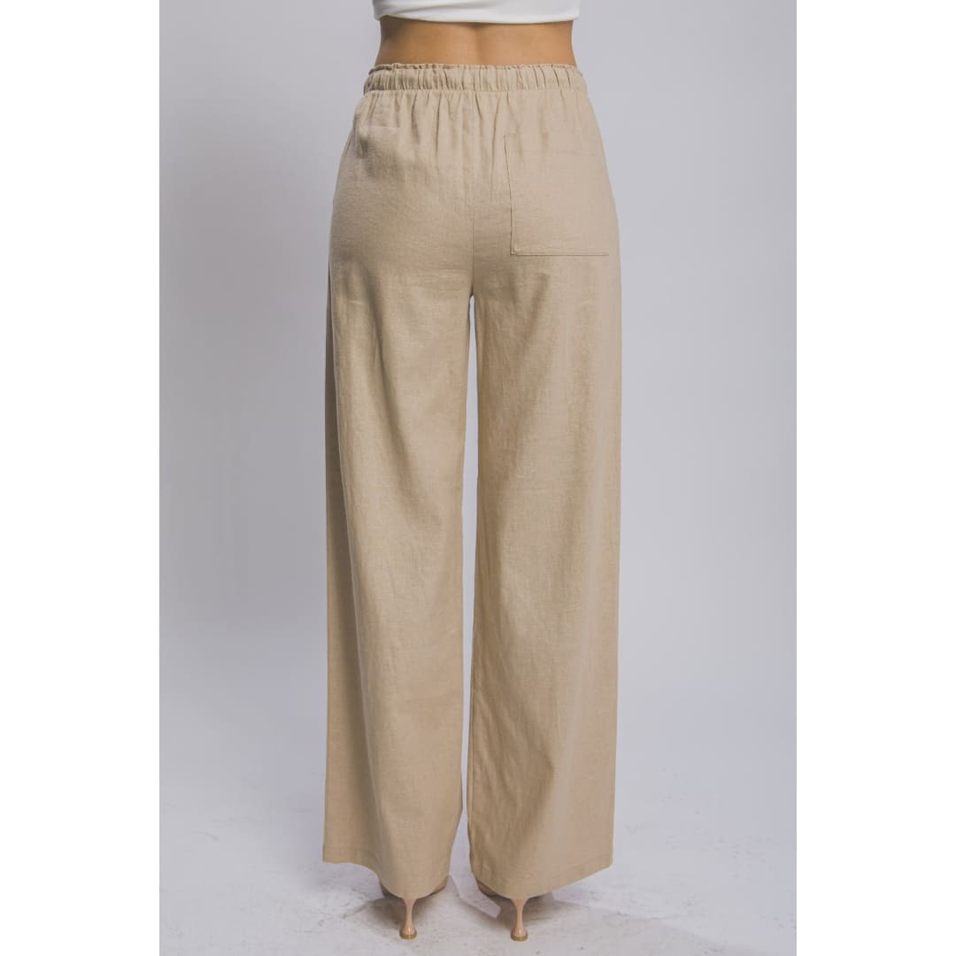 Love Tree Drawstring Wide Leg Pants with Pockets | The Urban Clothing Shop™