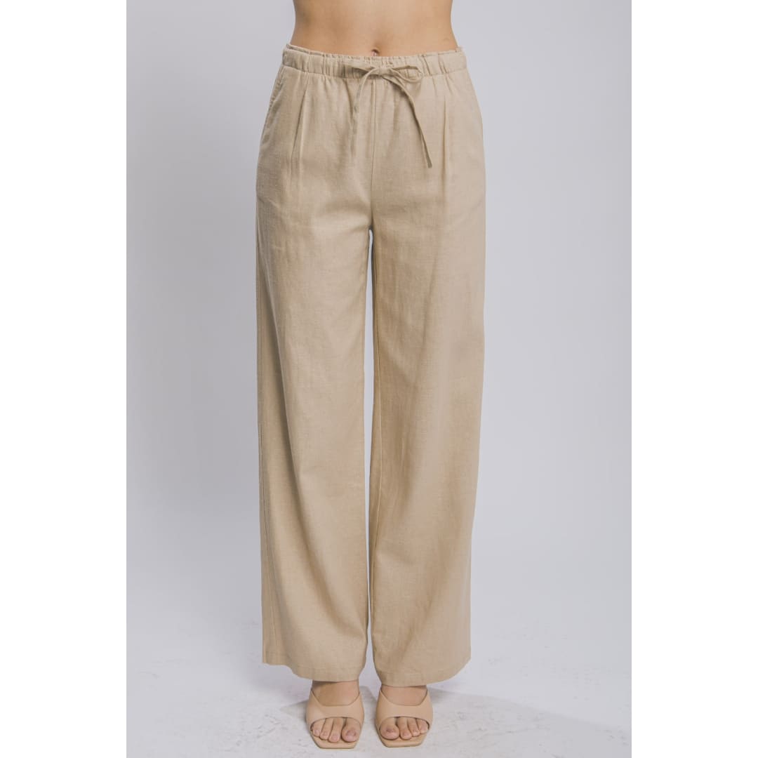 Love Tree Drawstring Wide Leg Pants with Pockets | The Urban Clothing Shop™