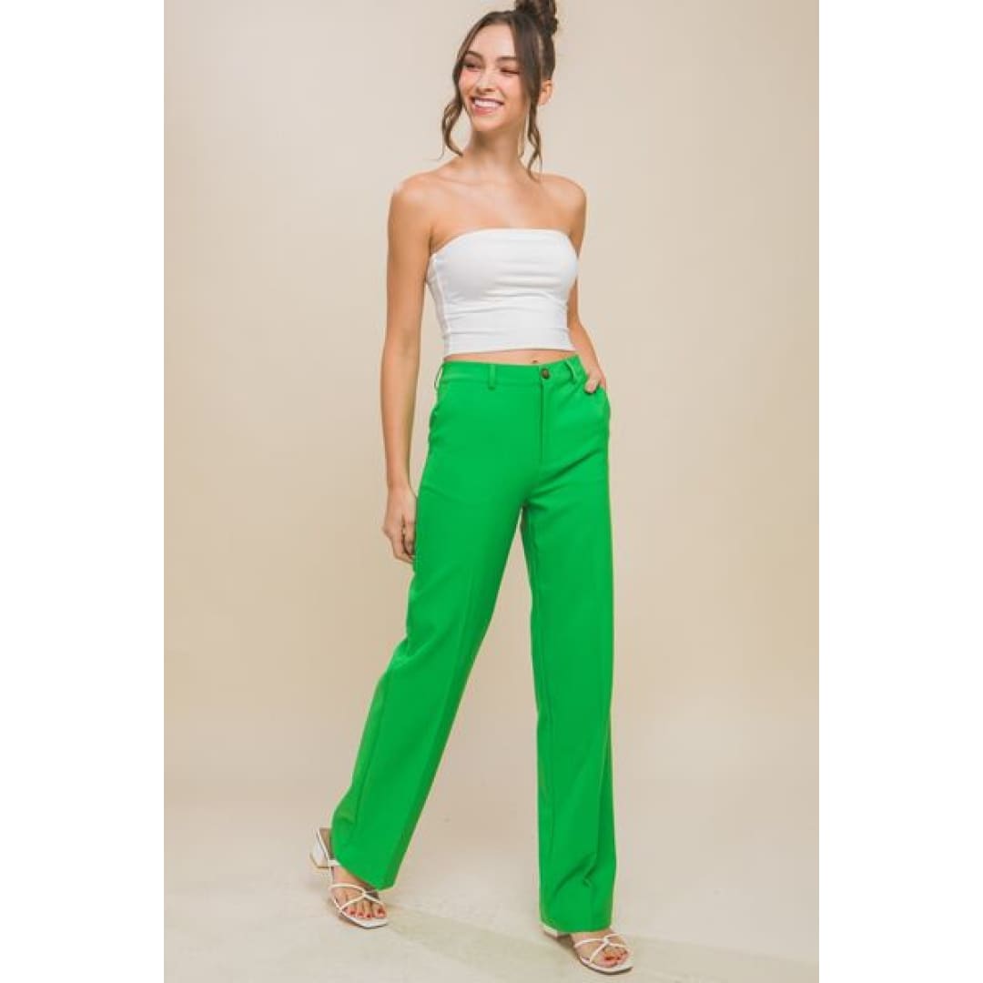 LOVE TREE High Waist Straight Pants | The Urban Clothing Shop™