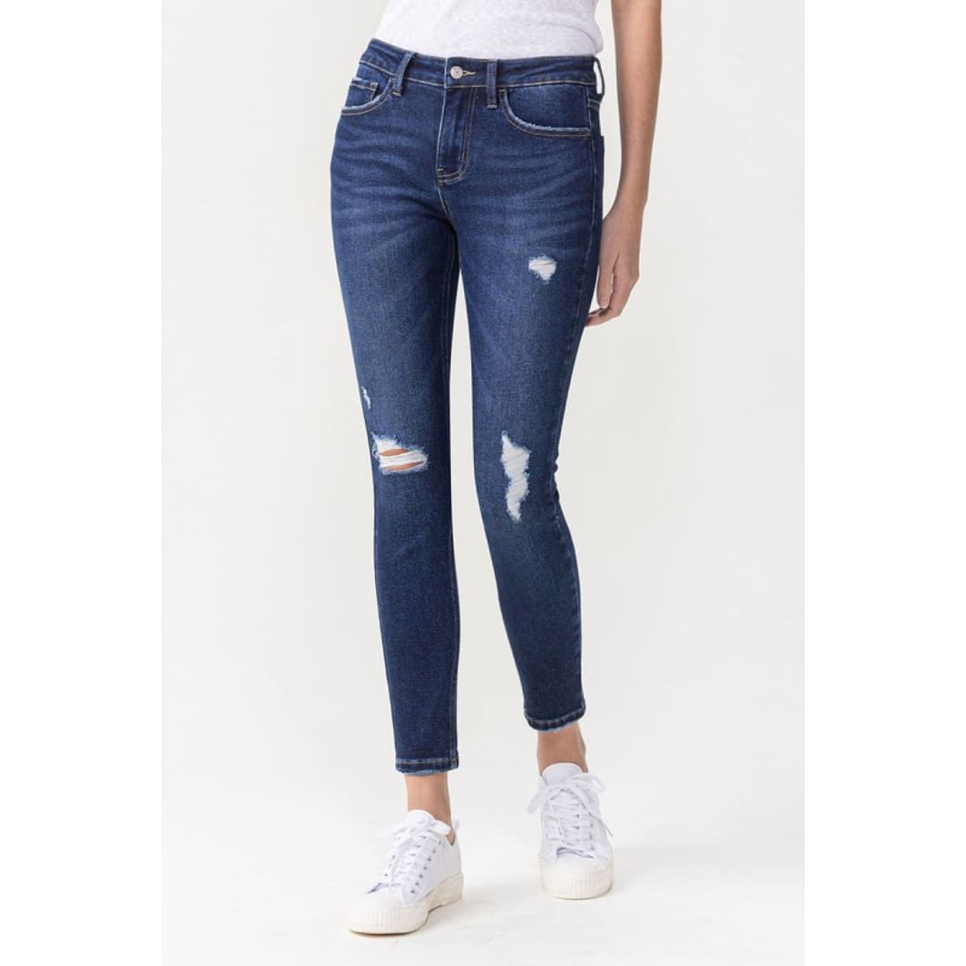 Lovervet Full Size Chelsea Midrise Crop Skinny Jeans | The Urban Clothing Shop™