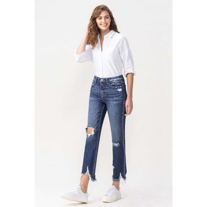 Lovervet Jackie Full Size High Rise Crop Straight Leg Jeans | The Urban Clothing Shop™