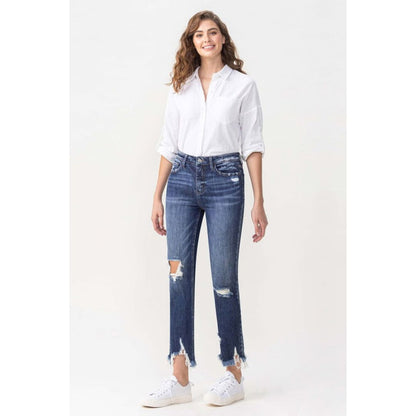 Lovervet Jackie Full Size High Rise Crop Straight Leg Jeans | The Urban Clothing Shop™
