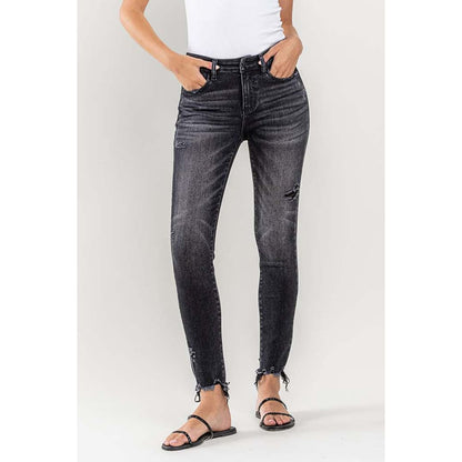 Lovervet Raw Hem Cropped Skinny Jeans | The Urban Clothing Shop™