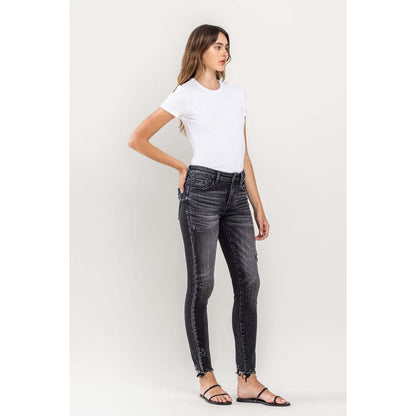 Lovervet Raw Hem Cropped Skinny Jeans | The Urban Clothing Shop™