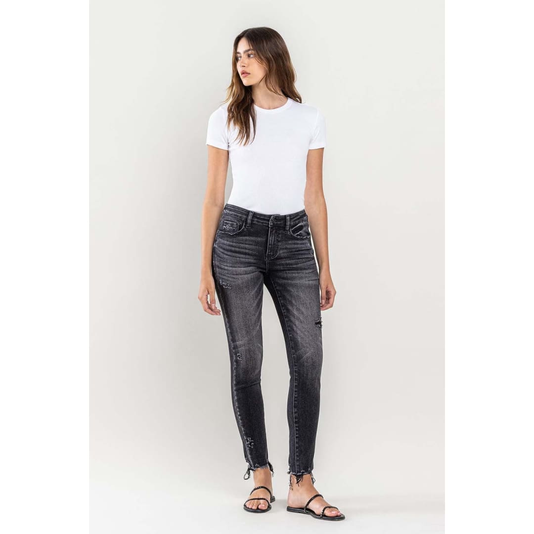 Lovervet Raw Hem Cropped Skinny Jeans | The Urban Clothing Shop™