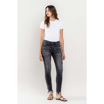 Lovervet Raw Hem Cropped Skinny Jeans | The Urban Clothing Shop™