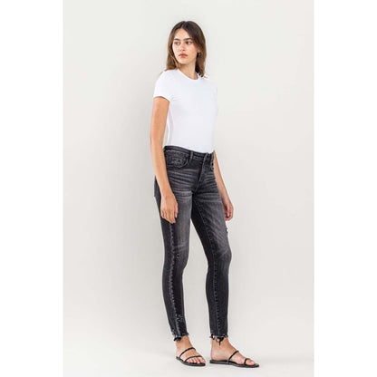 Lovervet Raw Hem Cropped Skinny Jeans | The Urban Clothing Shop™