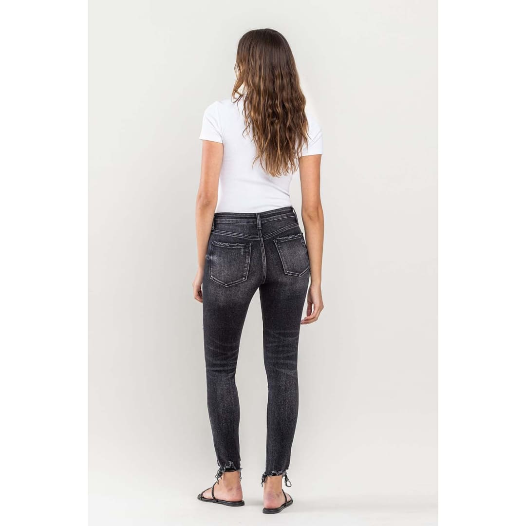 Lovervet Raw Hem Cropped Skinny Jeans | The Urban Clothing Shop™