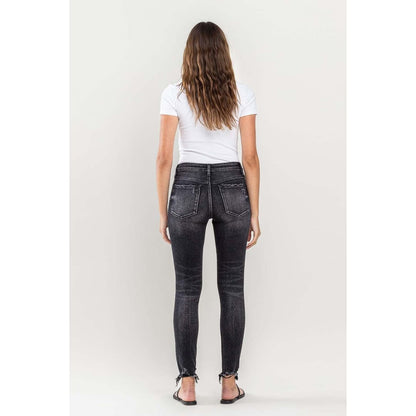 Lovervet Raw Hem Cropped Skinny Jeans | The Urban Clothing Shop™