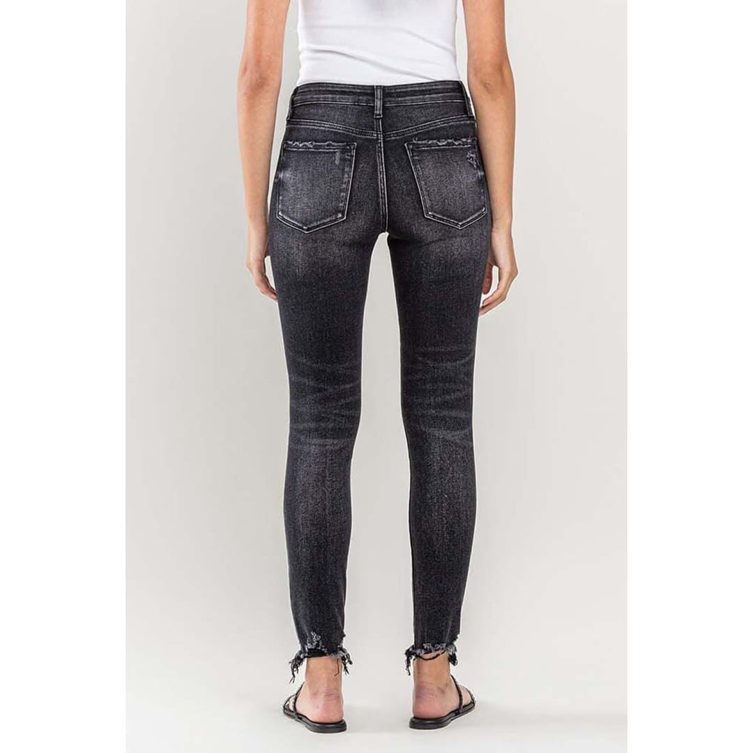 Lovervet Raw Hem Cropped Skinny Jeans | The Urban Clothing Shop™