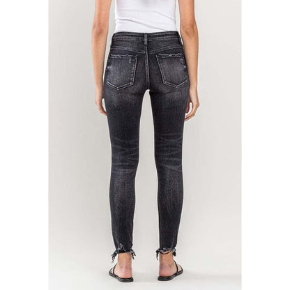 Lovervet Raw Hem Cropped Skinny Jeans | The Urban Clothing Shop™