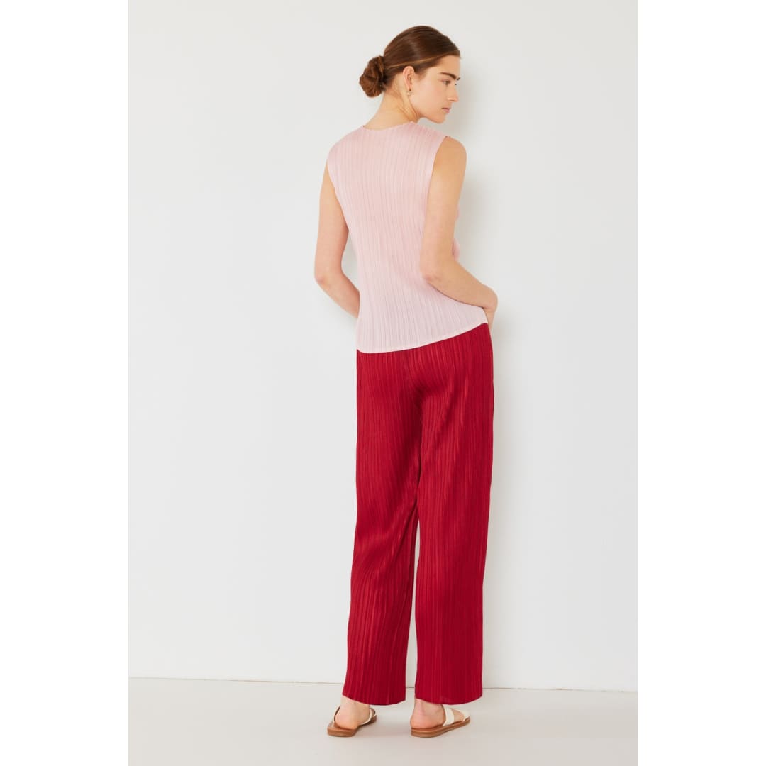 Marina West Swim Pleated Elastic-Waist Straight Pants | The Urban Clothing Shop™