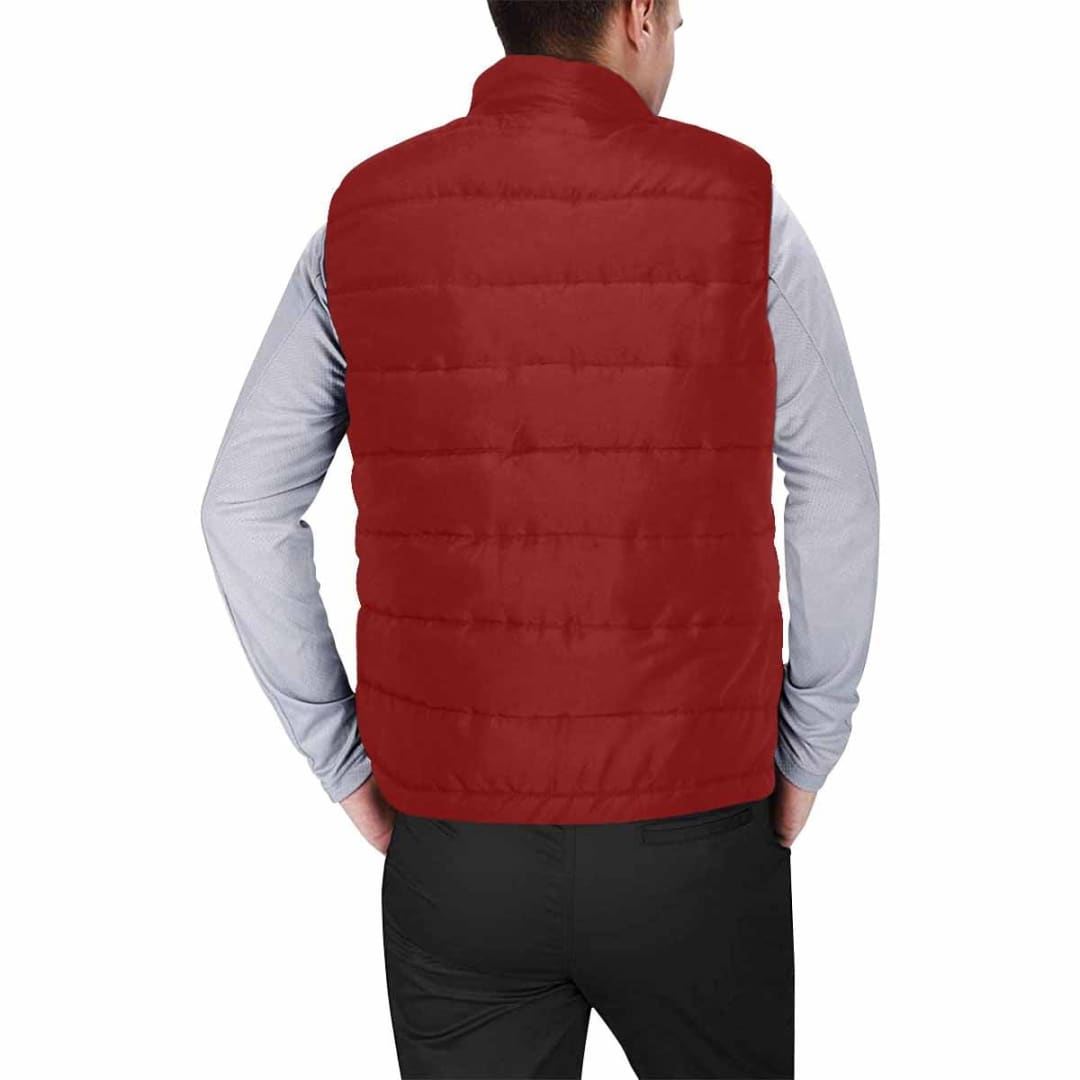 Maroon Red Mens Padded Vest | IAA | inQue.Style